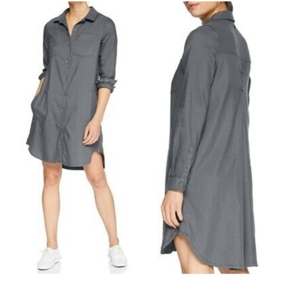 Prana Yarrow Button Down Shirt Dress - Picture 1 of 12